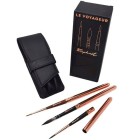 Fine art shop - Bag with 3 travel brushes Raphael\n | totenart.com