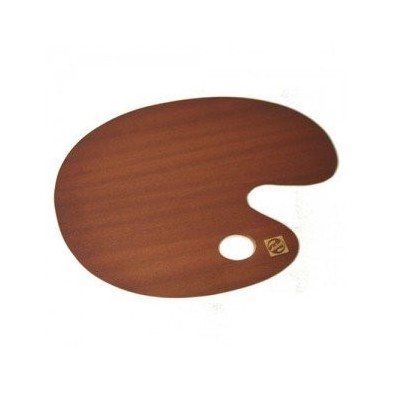  Fine art shop - Oval wooden paddle varnished Talens, 29x37cm. | totenart.com