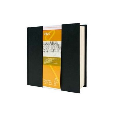  Fine art shop - Sketch Book D&S black, 140gr, 19\'5 x 19\'5 cm, 80 sheets | totenart.com