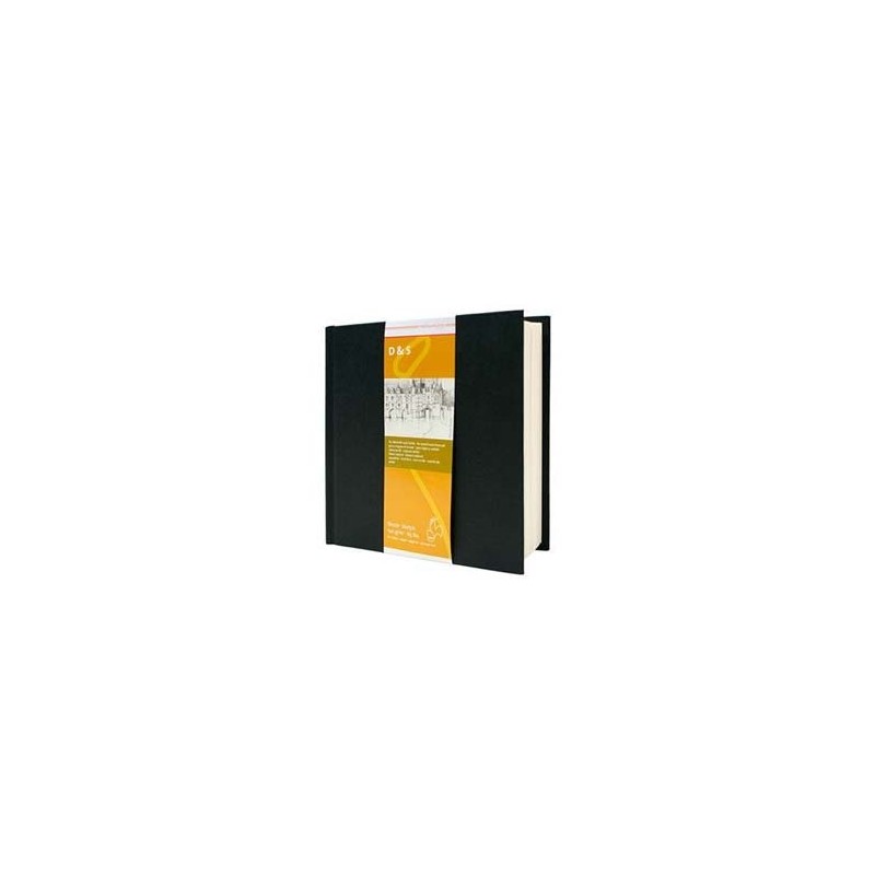  Fine art shop - Sketch Book D&S black, 140gr,14x14cm, 80 sheets | totenart.com