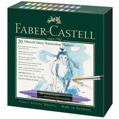  Fine art shop - Albrecht Dürer Watercolour Markers box Faber-Castell, 20 colours | totenart.com