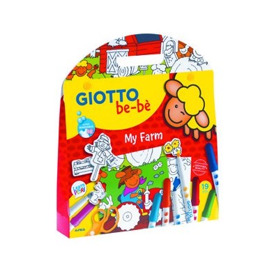 Fine art shop - Giotto Be-Bé Creative Kit 12 Felt-tip Pens, My Farm | totenart.com 