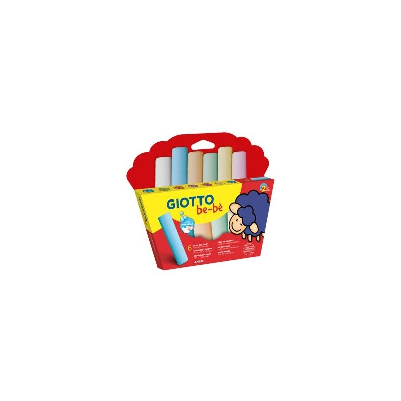 Fine art shop - Giotto Be-Bé 6 Coloured Chalks | totenart.com 