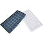  Fine art shop - Rectangular plastic palette with compartments and silicone lid (16x28 cm) | totenart.com