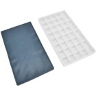  Fine art shop - Rectangular plastic palette with compartments and silicone lid (16x28 cm) | totenart.com