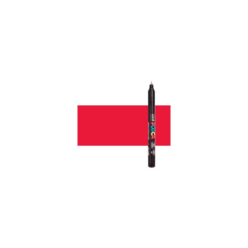 Fine art shop - Red (N. 15) Posca marker PC1MR, extra fine tip (0.7 mm.) | totenart.com