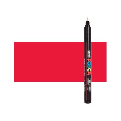 Fine art shop - Red (N. 15) Posca marker PC1MR, extra fine tip (0.7 mm.) | totenart.com