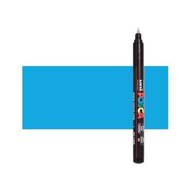 Fine art shop - Light blue (N. 8) Posca marker PC1MR, extra fine tip (0.7 mm.) | totenart.com