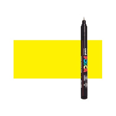 Fine art shop - Yellow (N. 2) Posca marker PC1MR, extra fine tip (0.7 mm.) | totenart.com