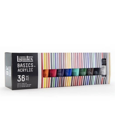 Fine art shop - Acrylic Basics Liquitex, carton box 36 col, 22 ml. | totenart.com