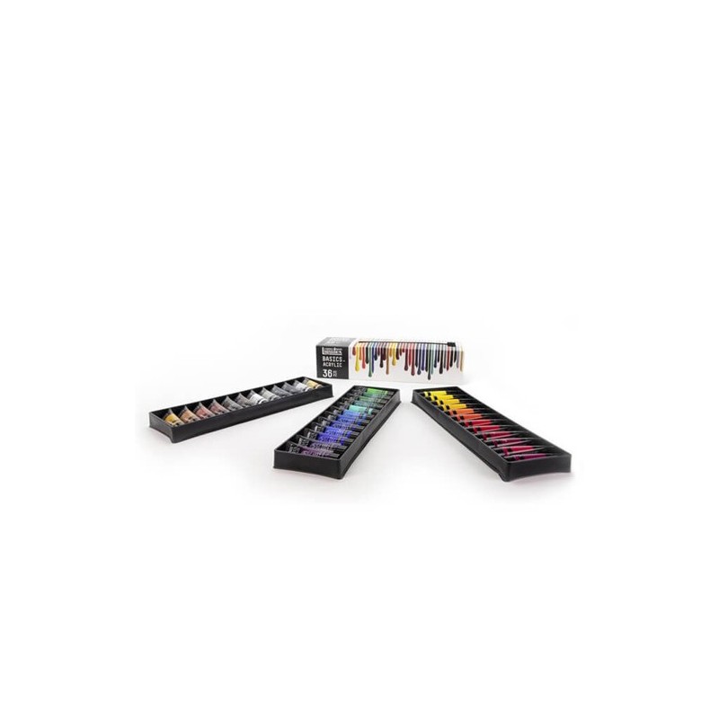 Fine art shop - Acrylic Basics Liquitex, carton box 36 col, 22 ml. | totenart.com