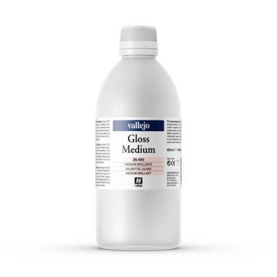 Fine art shop - Gloss acrylic medium Vallejo, 500 ml. | totenart.com