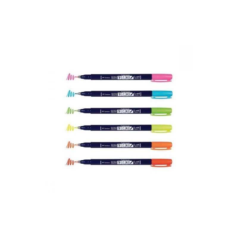 Fine art shop - Tombow Marker, Set of 6 Neon Colors  | totenart.com 