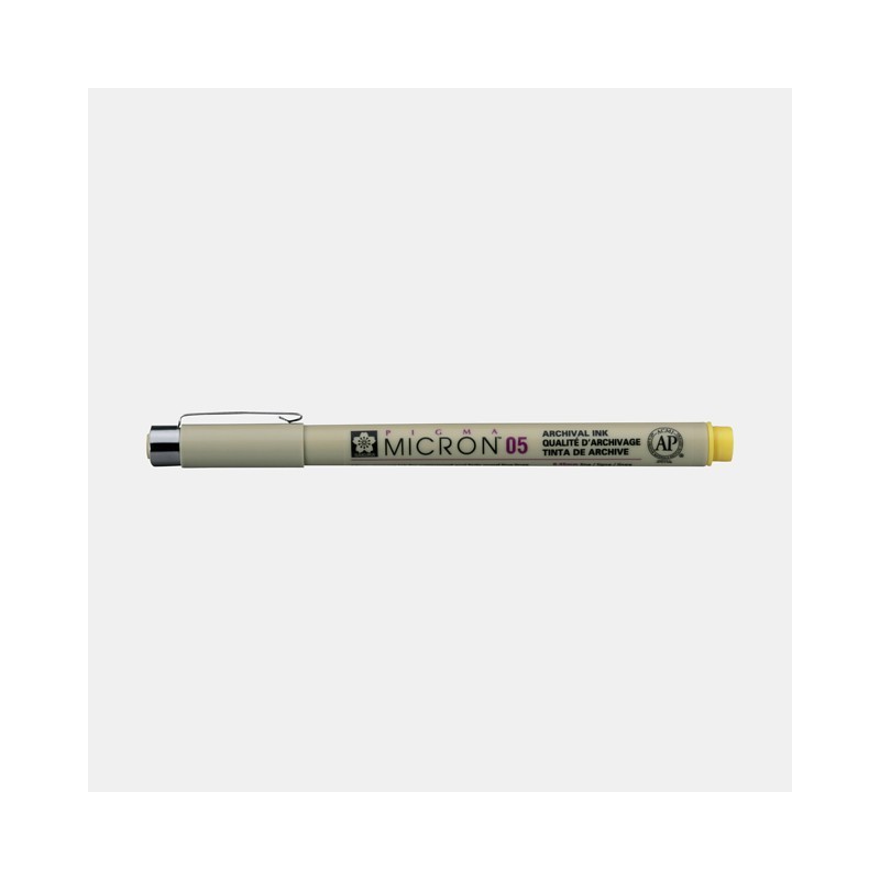 Fine art shop - Marker Pigma Micron Sakura 05, 0.45 mm. Yellow N. 3 | totenart.com