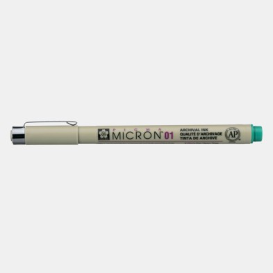 Fine art shop - Marker Pigma Micron Sakura 01, 0.25 mm. Green N. 29 | totenart.com