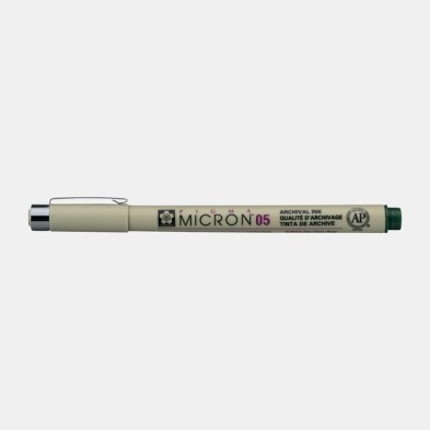 Fine art shop - Marker Pigma Micron Sakura 05, 0.45 mm. Hunter Green N. 230 | totenart.com