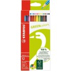  Fine art shop - STABILO GreenColors box 12 colored pencils | totenart.com