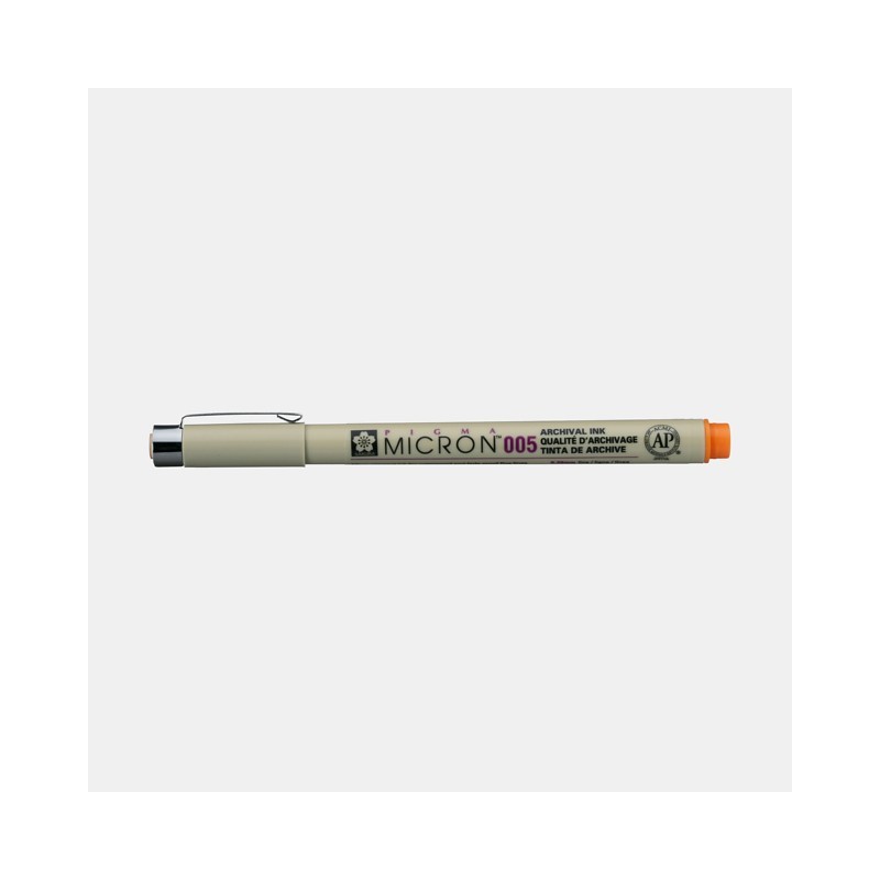Fine art shop - Marker Pigma Micron Sakura 005, 0.20 mm. Oranje N. 5 | totenart.com