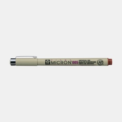 Fine art shop - Marker Pigma Micron Sakura 005, 0.20 mm. Brown N. 12 | totenart.com