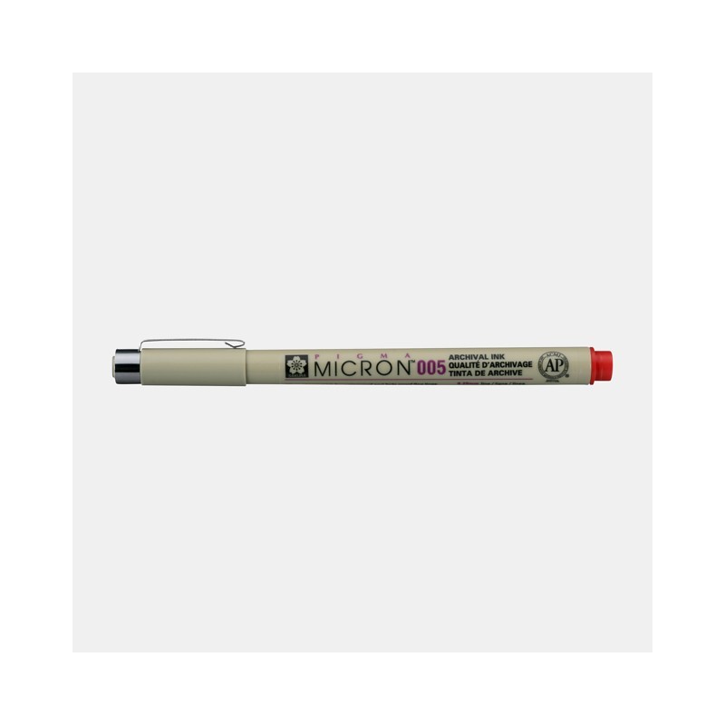 Fine art shop - Marker Pigma Micron Sakura 005, 0.20 mm. Red N. 19 | totenart.com