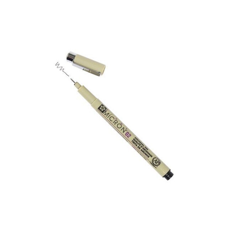Fine art shop - Black marker Pigma Micron Sakura 02, 0.30 mm. | totenart.com