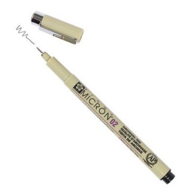 Fine art shop - Black marker Pigma Micron Sakura 02, 0.30 mm. | totenart.com