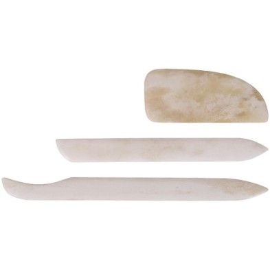 Material Bellas Artes - Encuadernacion - Kit 3 paper Knife, bone | totenart.com