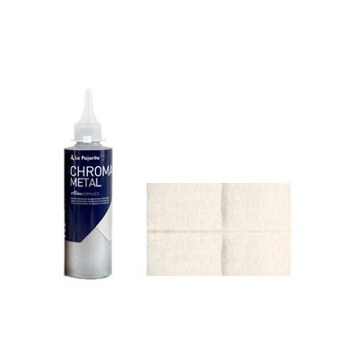 Fine art shop - Acrylic La Pajarita 02 Silver (Metal) Chroma Color (200 ml.) | totenart.com