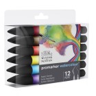 \nFine art shop - Set 12 watercolor Promarkers Winsor & Newton, basic tones | totenart.com