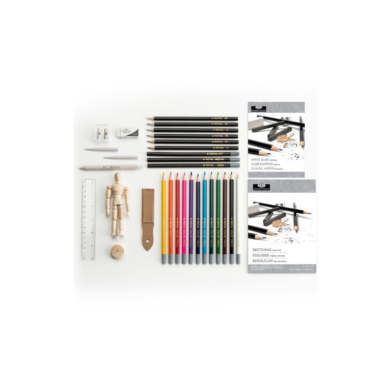 Fine art shop - Beginners Art Set Sketch&Draw (32 pieces), Royal&Langnickel | totenart.com