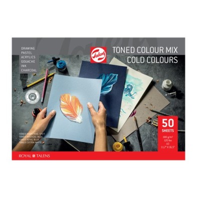  Fine art shop - Multitechnique Pad Block Cold Colours, 180 gr, A3, 50 s. | totenart.com