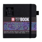  Fine art shop - Sakura NoteBook Black Sheets, 12x12, elastic band, 80 s, 140 gr. | totenart.com