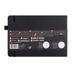  Fine art shop - Sakura NoteBook Black Sheets, 21x14,8, elastic band, 80 s, 140 gr. | totenart.com