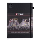  Fine art shop - Sakura NoteBook Black Sheets, 21x29,7, elastic band, 80 s, 140 gr. | totenart.com