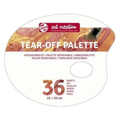  Fine art shop - Tear-Off Oval Palette, 36 sheets, 25x30 cm | totenart.com