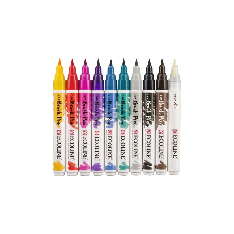 Fine art shop - Set Ecoline Brush Pen 10 ud HANDLETTERING | totenart.com