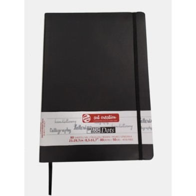  Fine art shop - ArtCreation NoteBook Dots, 21x29,7, elastic band, 80 s, 80 gr. | totenart.com