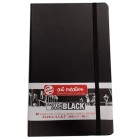  Fine art shop - ArtCreation NoteBook Black Sheets, 13x21, elastic band, 80 s, 140 gr. | totenart.com