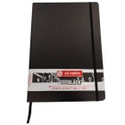  Fine art shop - ArtCreation NoteBook Black Sheets, 21x29,7, elastic band, 80 s, 140 gr. | totenart.com