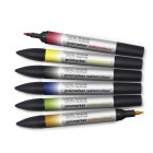 \nFine art shop - Set 6 watercolor Promarkers Winsor & Newton, basic tones | totenart.com