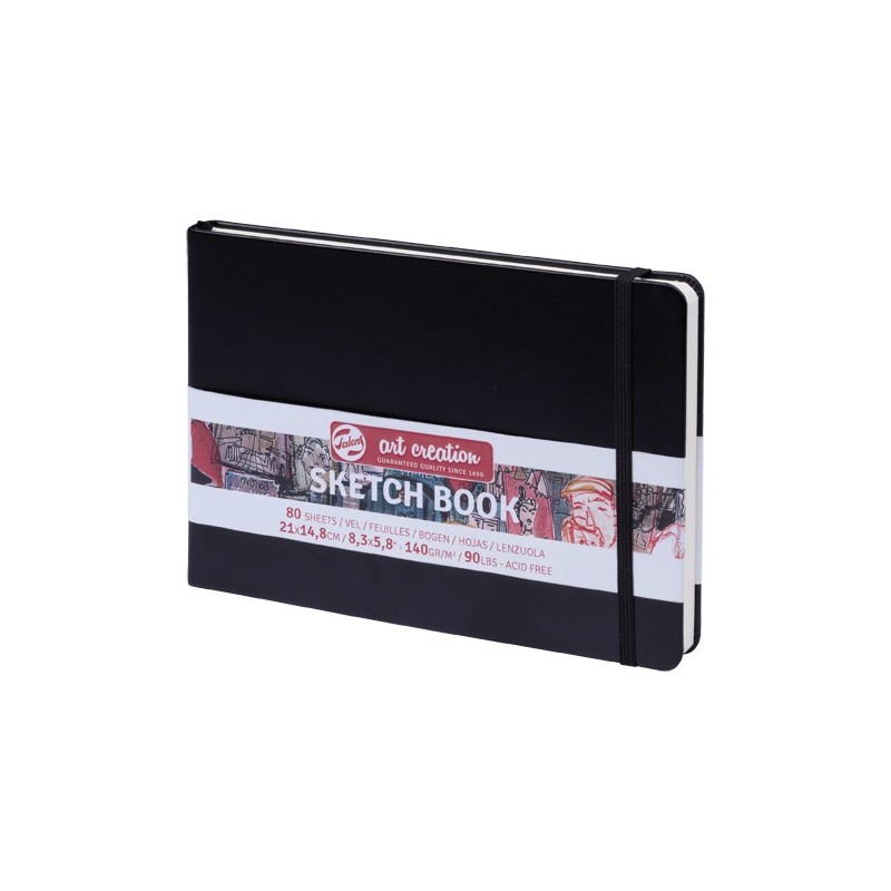  Fine art shop - ArtCreation NoteBook Sketch, 21x14,8, elastic band, 80 s, 140 gr. | totenart.com
