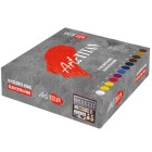 Oil Titan Extra thin, wooden box, 10 colours 40 ml.