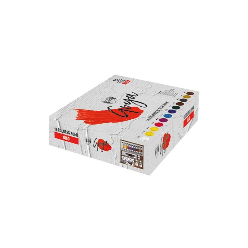 Oil Titan Extra thin, wooden box, 10 colours 40 ml.