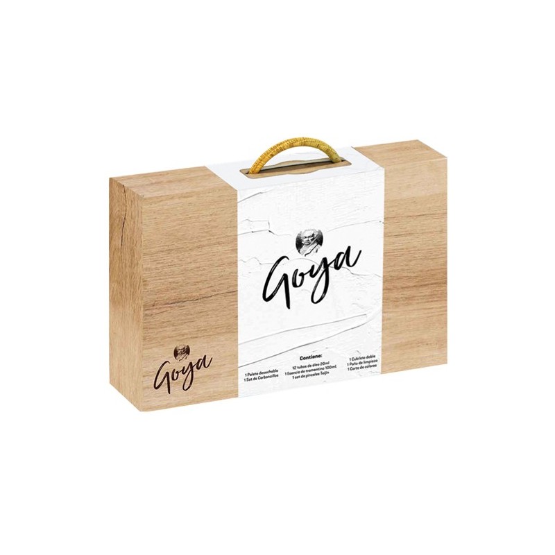 Oil Titan Extra thin, wooden box, 10 colours 40 ml.