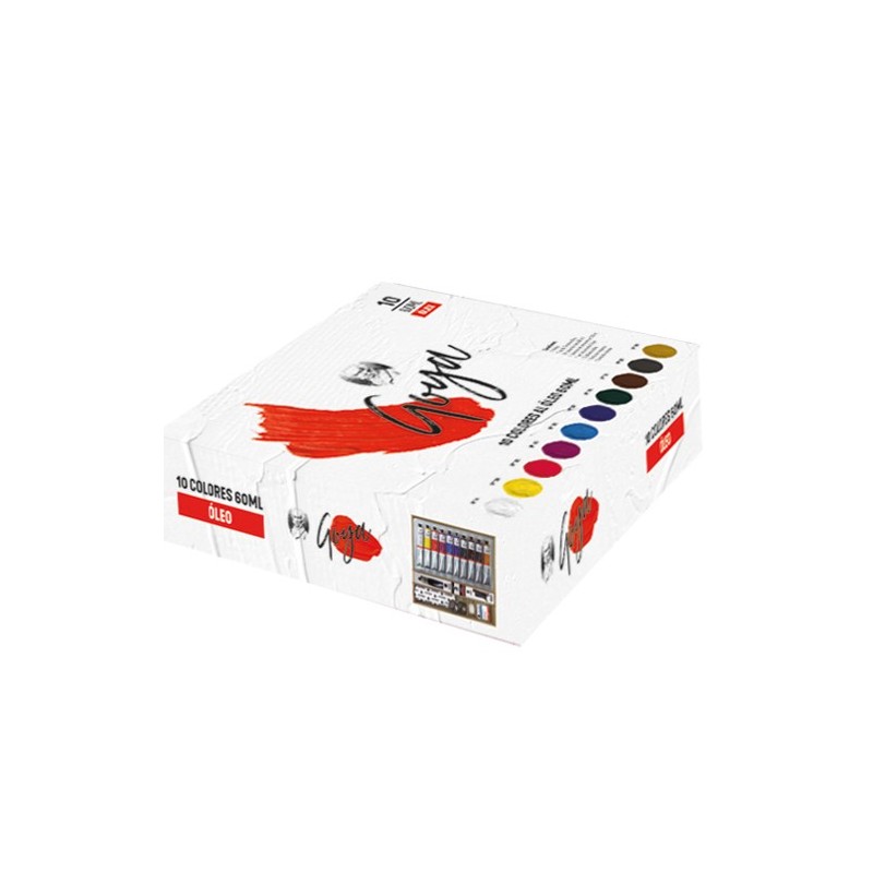 Oil Titan Extra thin, wooden box, 10 colours 40 ml.