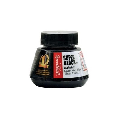 Fine art shop - Super Black Indian Ink, 59.2 ml. (2 fl. Oz.) Speedball | totenart.com 