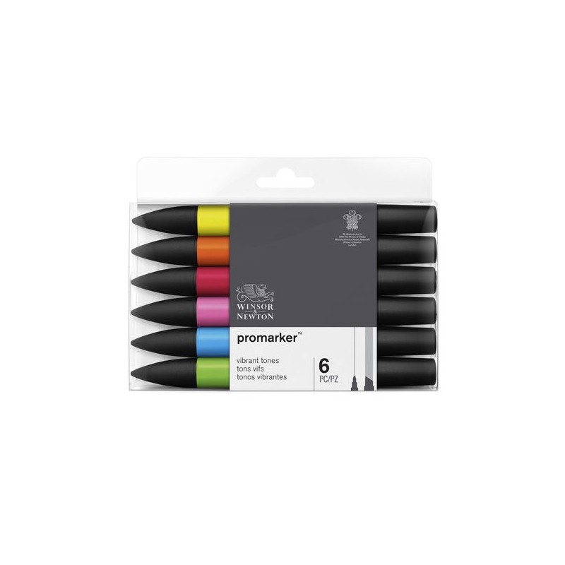 \nFine art shop - Promarker markers Set 6 vibrant tones | totenart.com