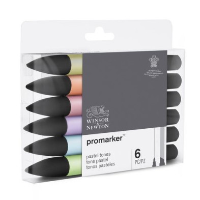 \nFine art shop - Promarker markers Set 6 pastel tones | totenart.com