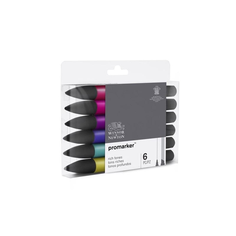 \nFine art shop - Promarker markers Set 6 rich tones | totenart.com
