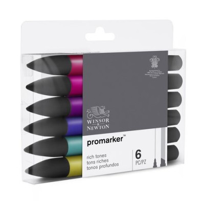 \nFine art shop - Promarker markers Set 6 rich tones | totenart.com